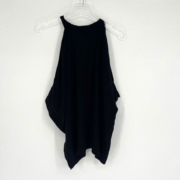 IRO‎ Top Womens 40 Lace Black Cold Shoulder Cut Out Blouse Designer - Picture 5 of 10